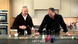 How to make a frappé coffee using an aerolatte milk frother [upl. by Leinaj]