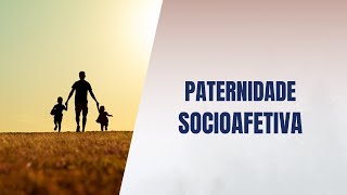 Paternidade socioafetiva [upl. by Nnaitsirk]