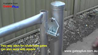 Gate Latch 2 way for round pipe and square [upl. by Parthenia]