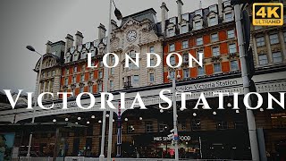 London Victoria Station Walk Through England 4K [upl. by Yromem]