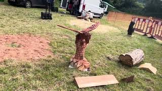 A fabulous range of wooden sculpture at Caerleon festival 2024 [upl. by Nileek]