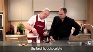 How to make a hot chocolate using an aerolatte milk frother [upl. by Ettenel]